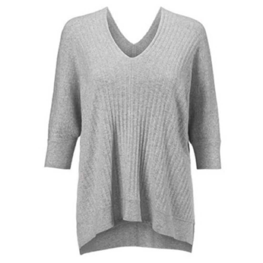 Cabi 5451 Watson Dolman Sleeve Pullover Gray Oversized Kimono Sweater Size XXS
